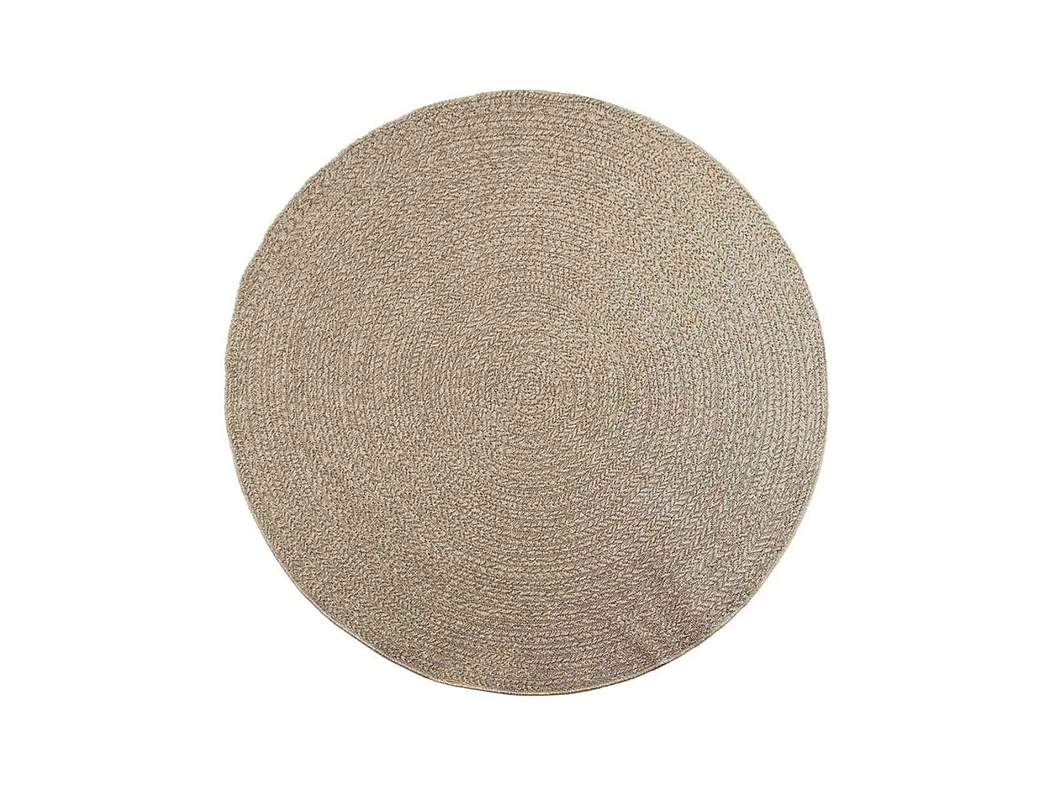 ZIZUR beige vloerkleed Ø 200cm jute look binnen en buiten
