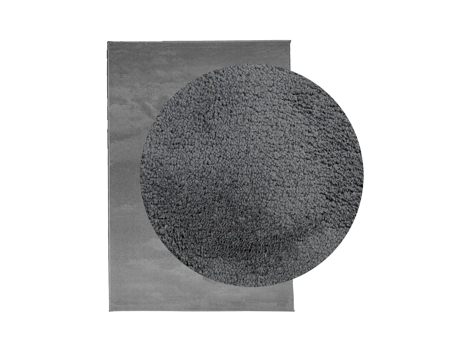 Alfombra de pelo corto OVIEDO antracita 200x280 cm