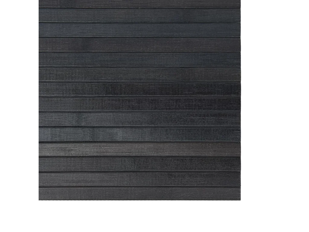 Alfombra rectangular gris 100x100 cm bambú