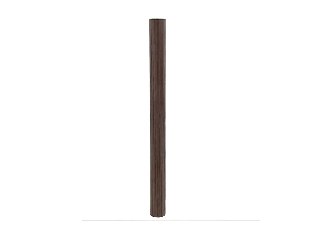 Tappeto rettangolare marrone scuro 80x200 cm in bambù