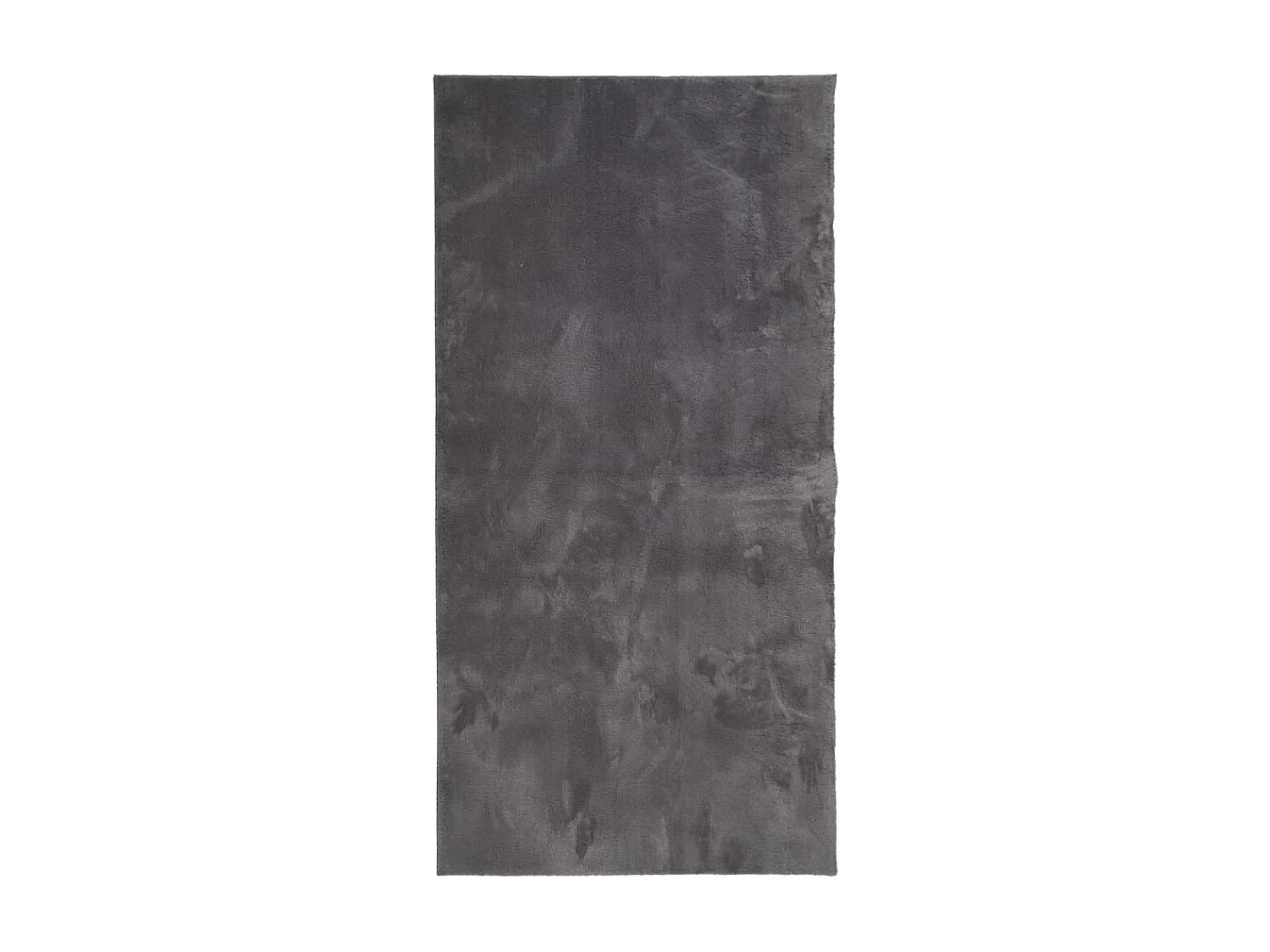 Tapis HUARTE à poils courts doux lavable anthracite 100x200 cm