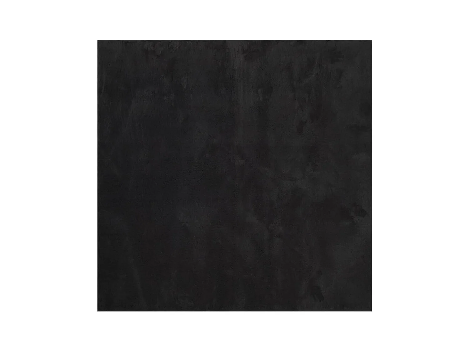 HUARTE zacht en wasbaar laagpolig vloerkleed zwart 240x240 cm