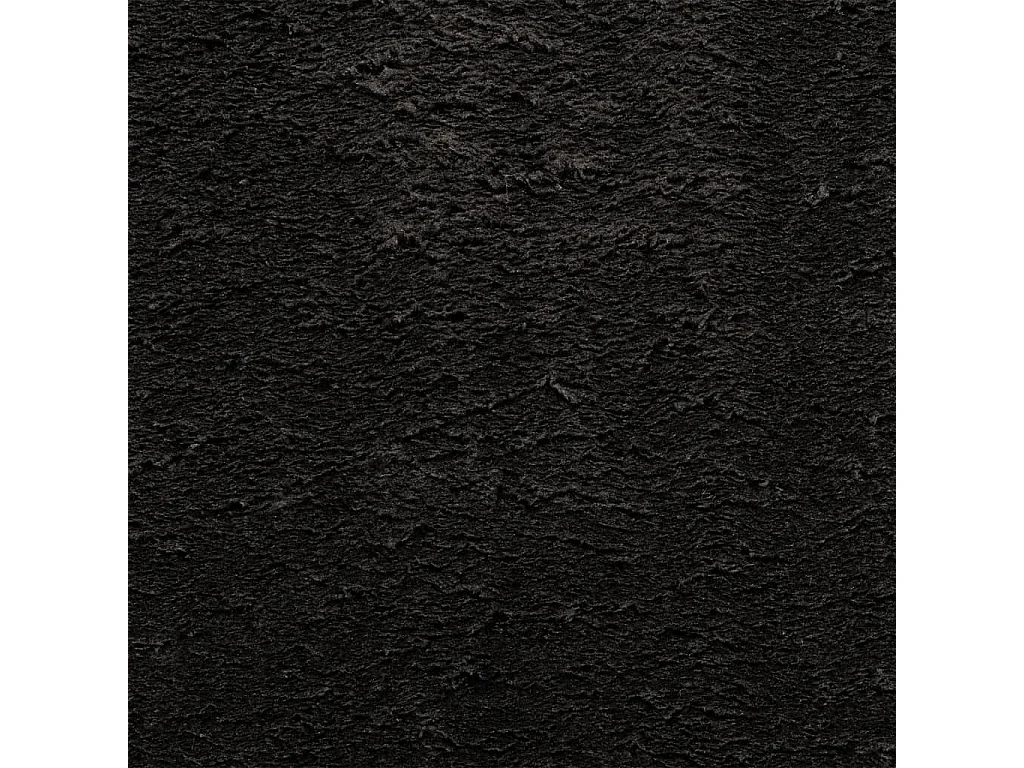 Tapis HUARTE à poils courts doux et lavable noir 240x240 cm