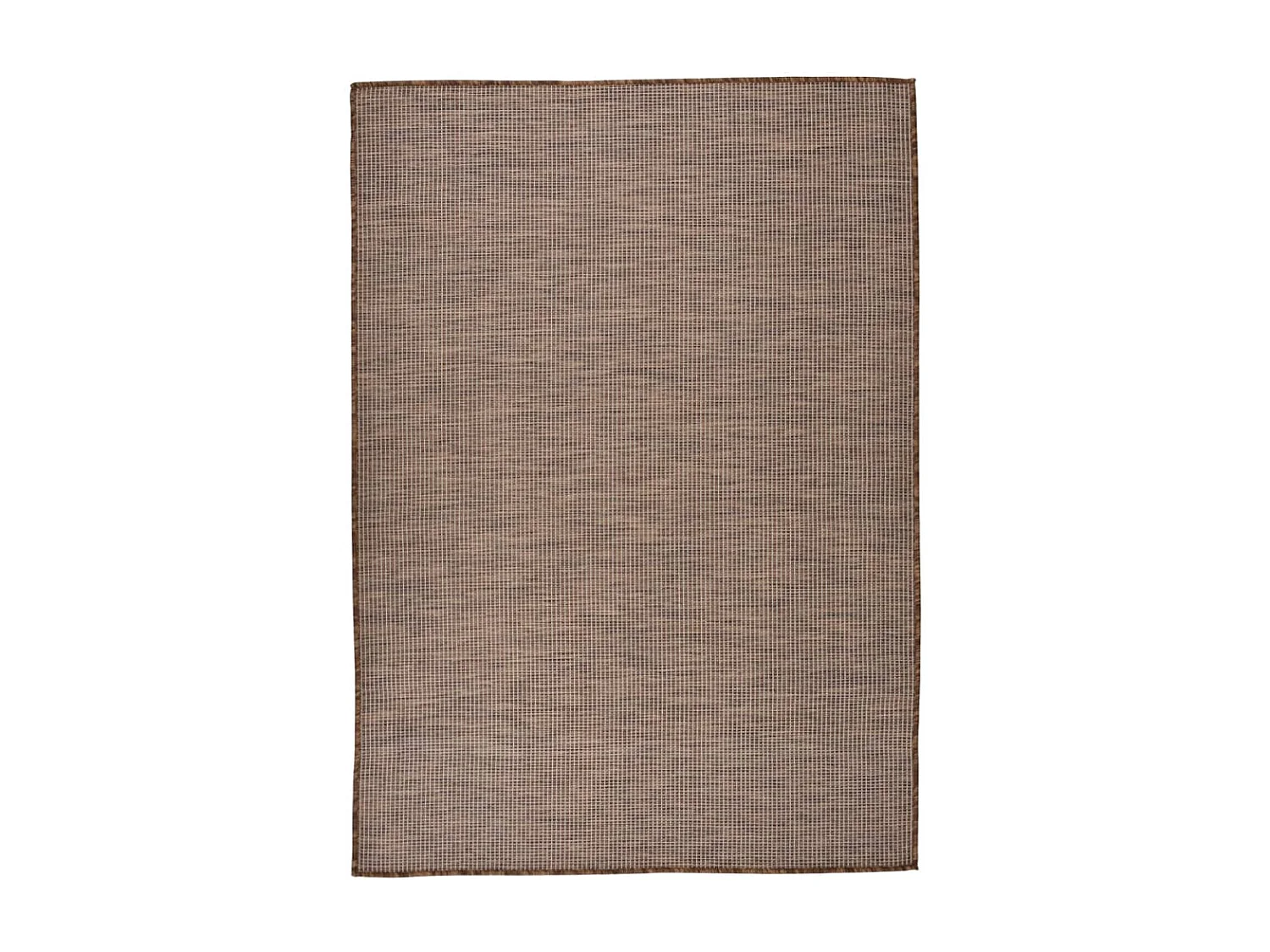 Tappeto da esterno a trama piatta 140x200 cm Marrone