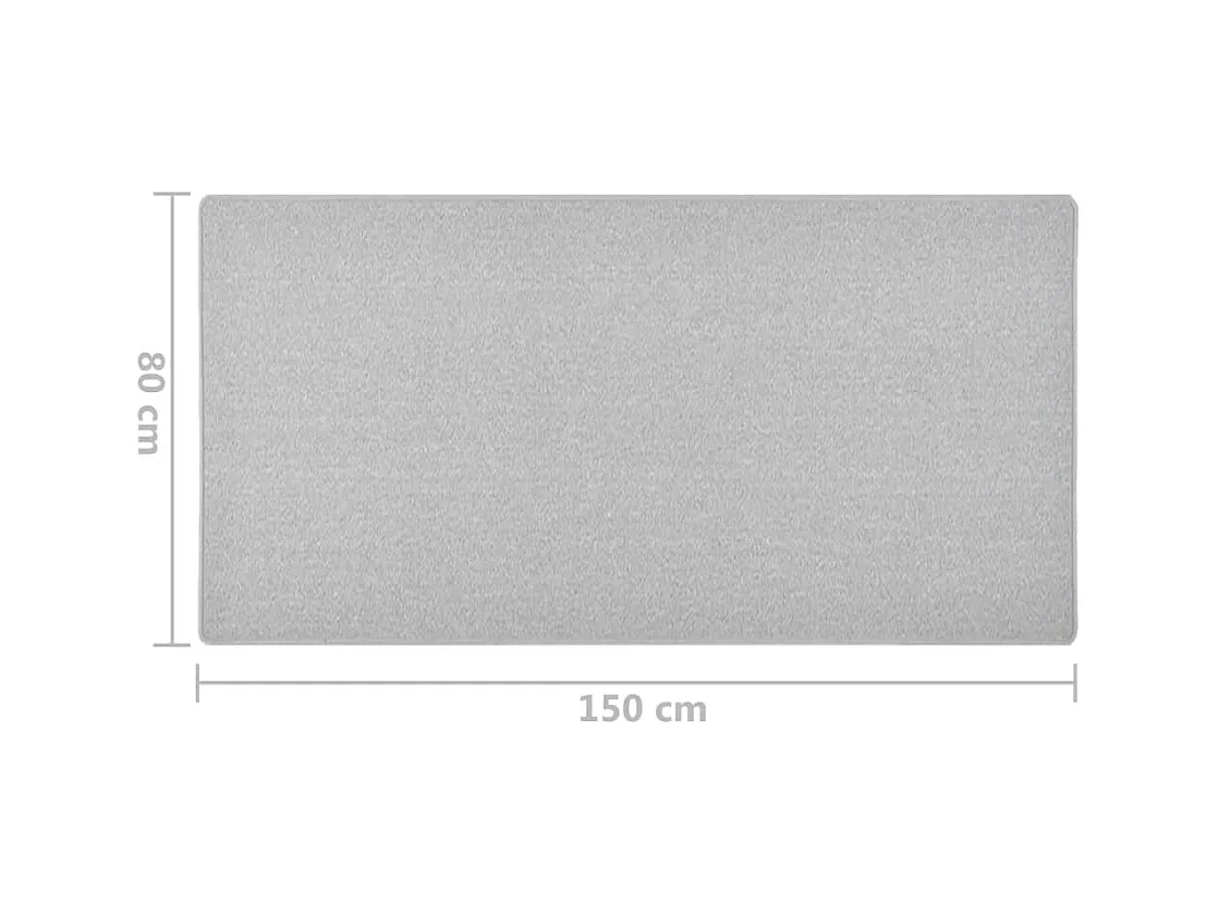 Tapis de couloir Gris clair 80x150 cm