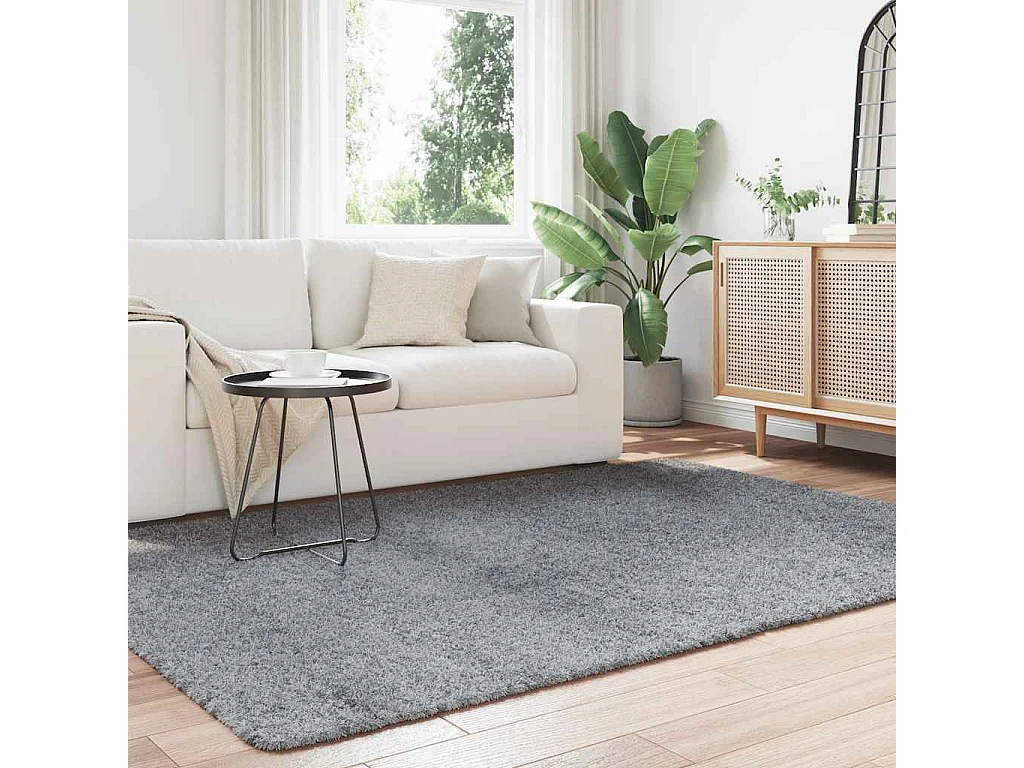 Alfombra de pelo largo NAVARRA gris claro 160x230 cm