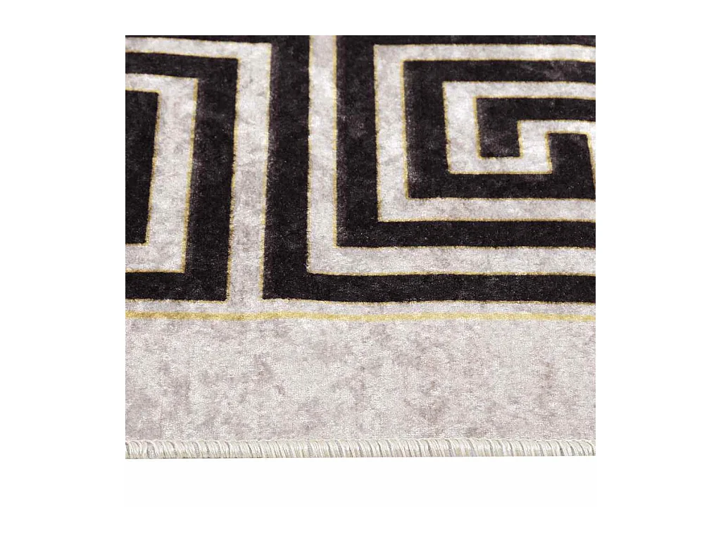 Tapis lavable antidérapant 80x300 cm Beige clair