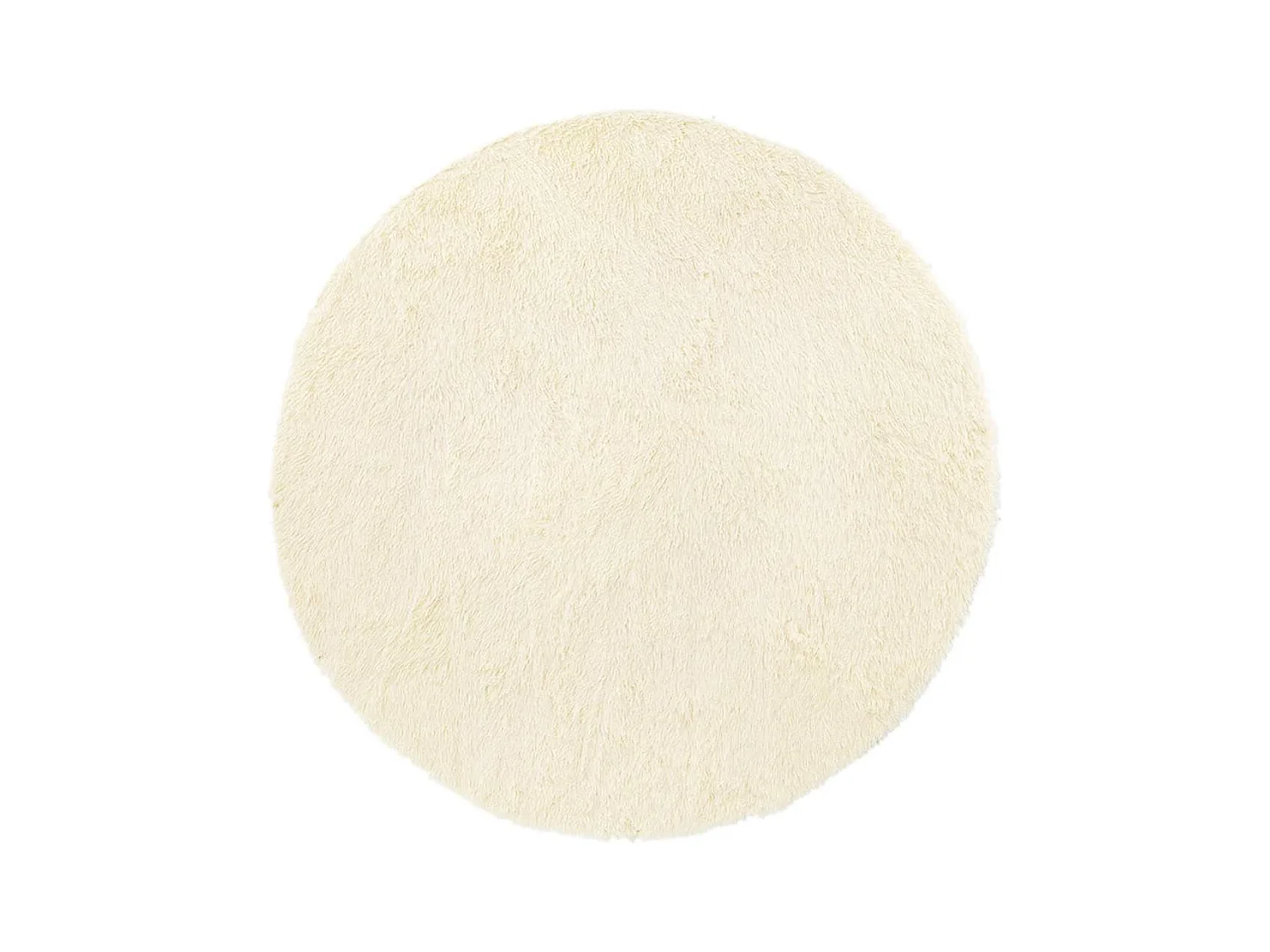 Tapis shaggy à poils longs NAVARRA crème 240x240 cm polyester