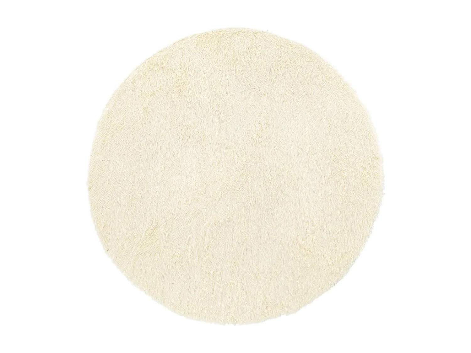 Tapis shaggy à poils longs NAVARRA crème 240x240 cm polyester