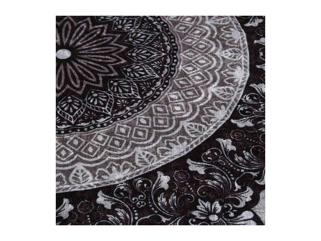 Tappeto antiscivolo lavabile φ120 cm multicolore