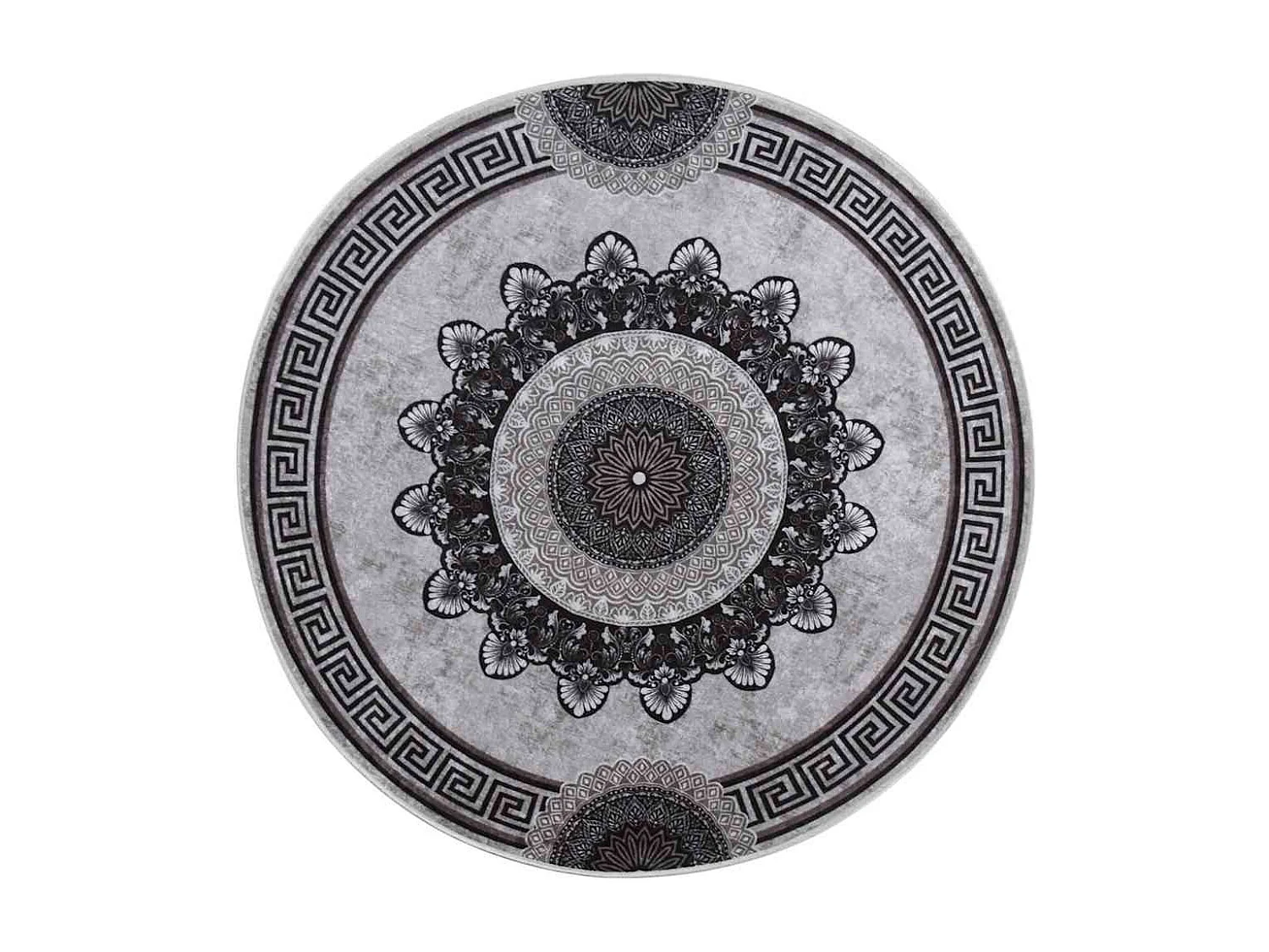 Alfombra antideslizante lavable φ120 cm multicolor