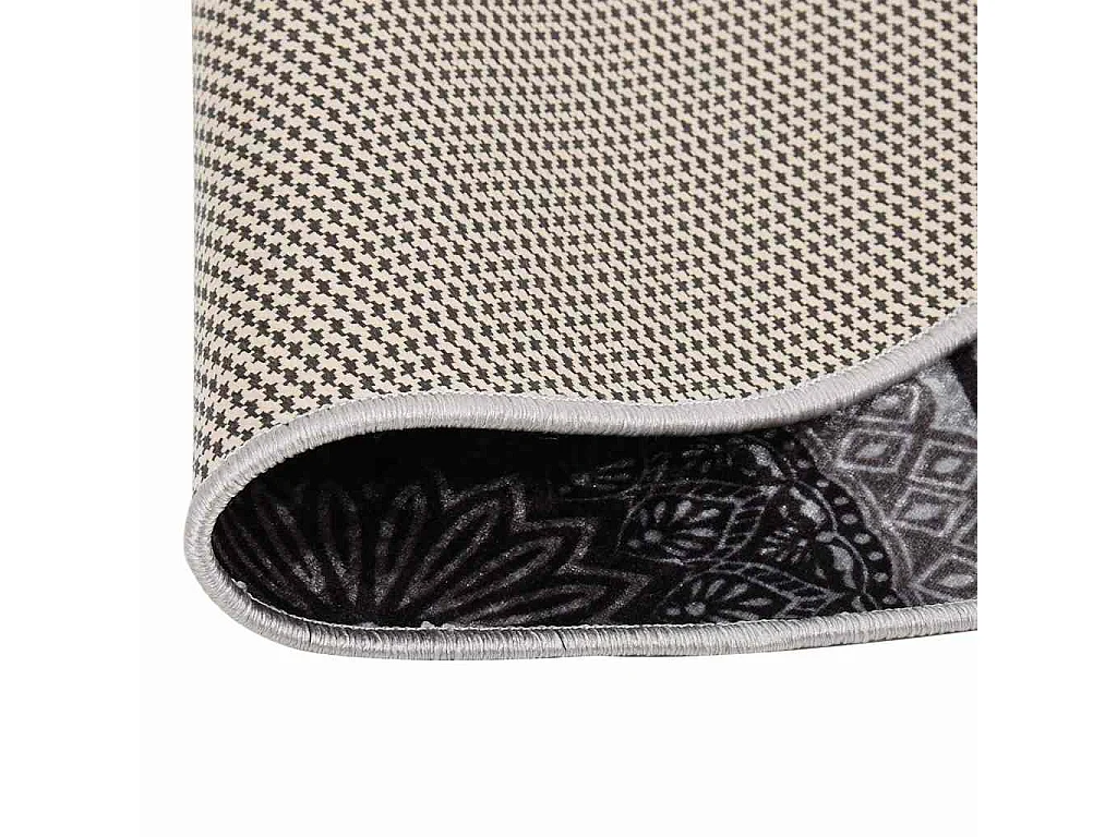 Alfombra antideslizante lavable φ120 cm multicolor