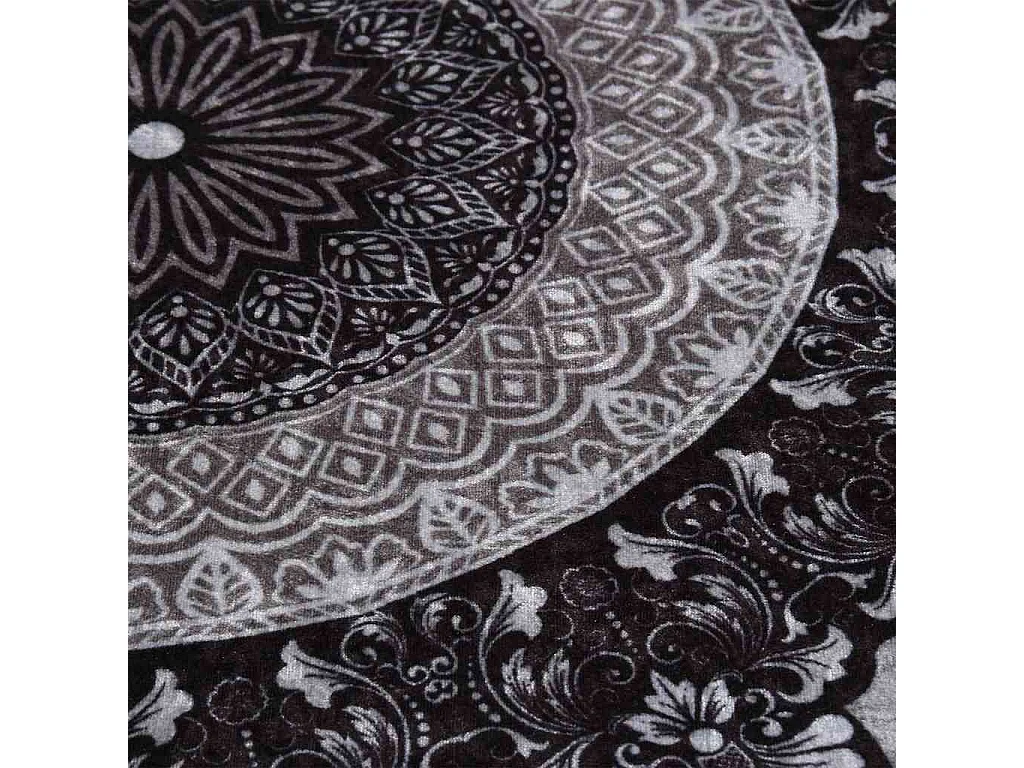 Alfombra antideslizante lavable φ120 cm multicolor