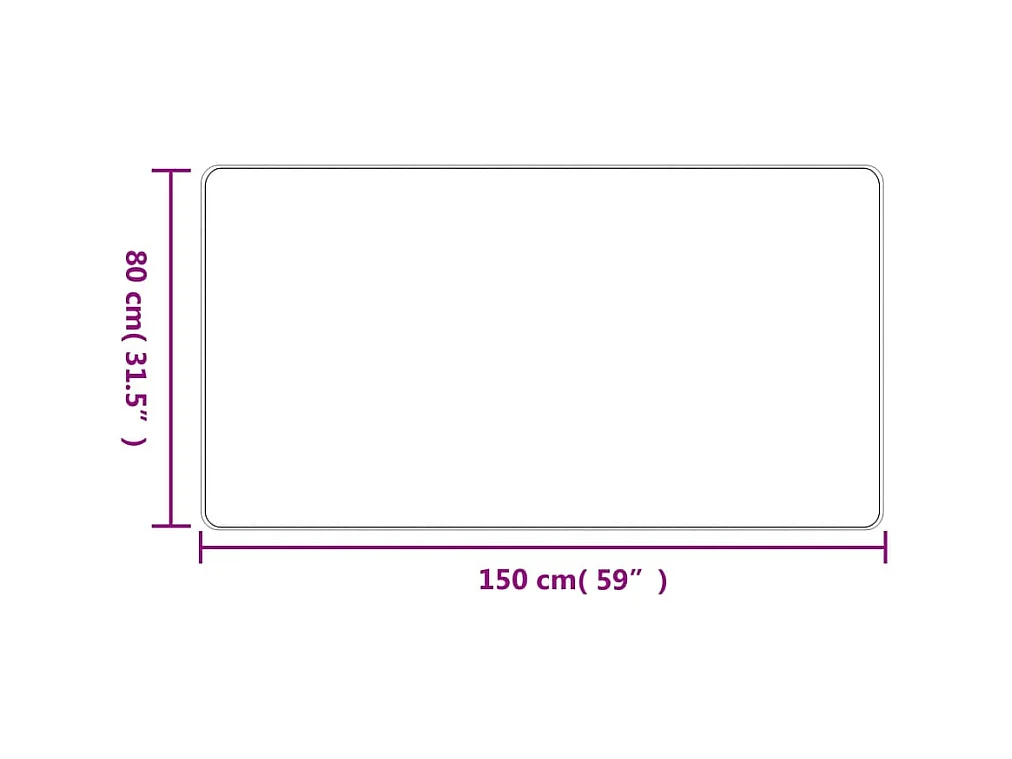 Tapis de couloir aspect sisal sable 80x150 cm