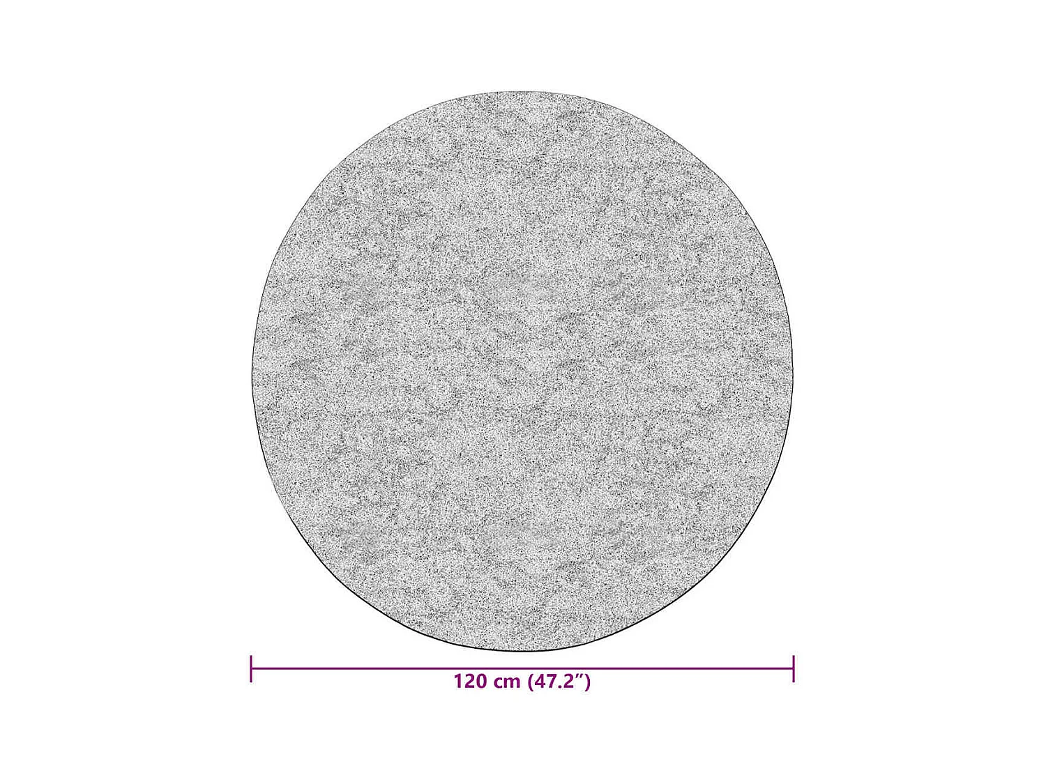 Tapis lavable antidérapant 120 cm beige