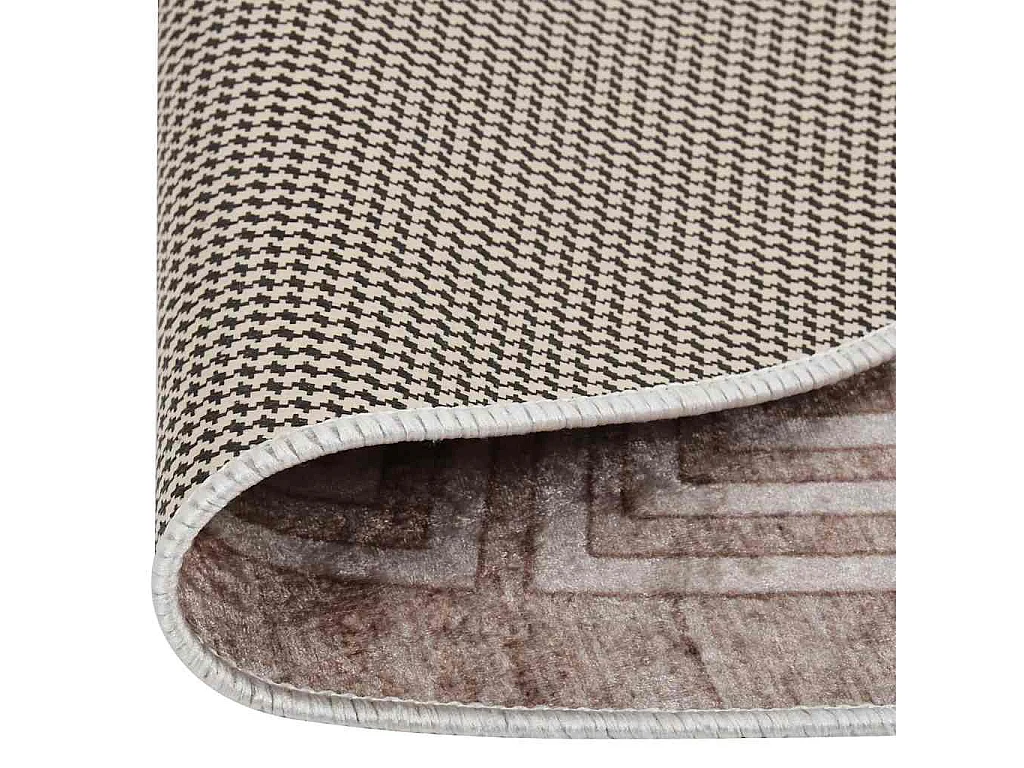 Tappeto antiscivolo lavabile 120 cm beige