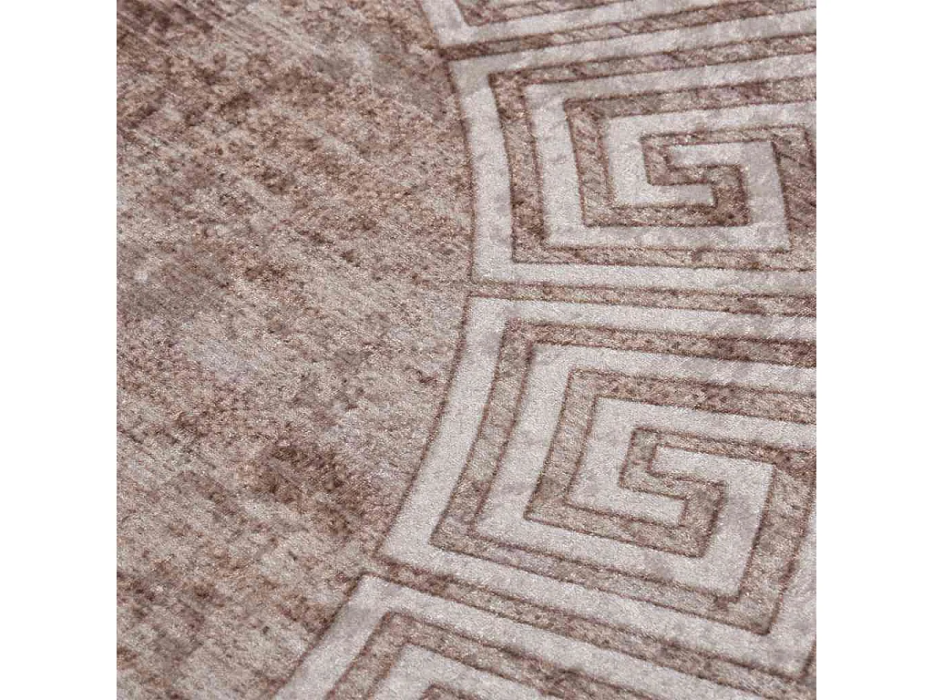 Tappeto antiscivolo lavabile 120 cm beige