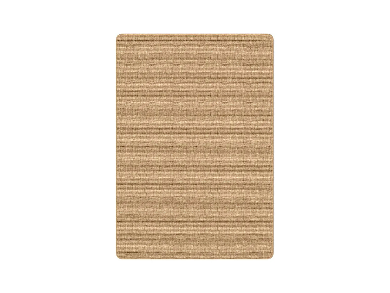 Alfombra de yute con reverso de látex 160x230 cm Natural