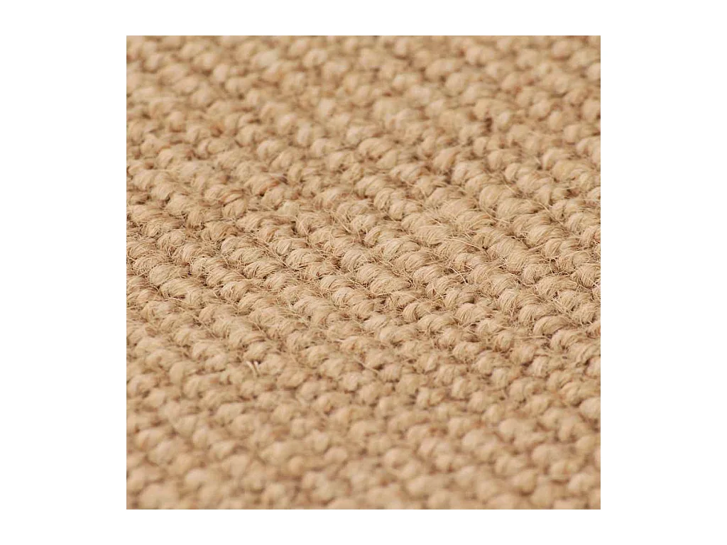 Alfombra de yute con reverso de látex 160x230 cm Natural