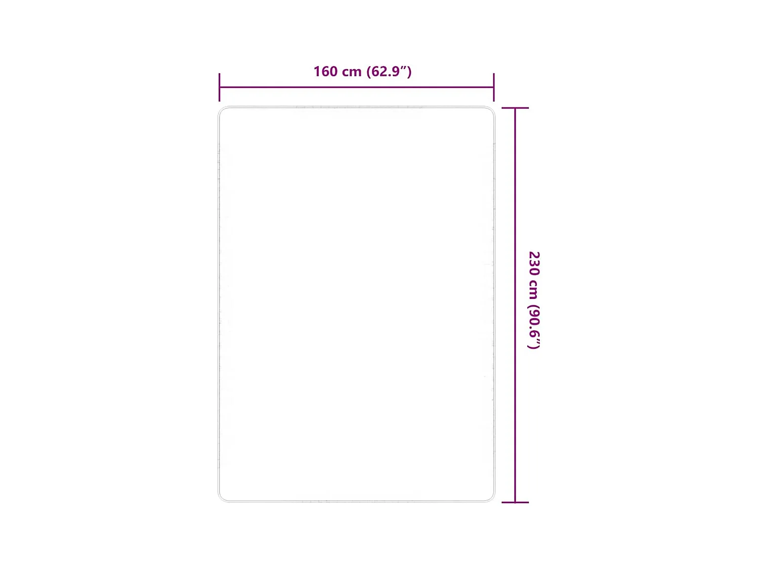 Alfombra de yute con reverso de látex 160x230 cm Natural
