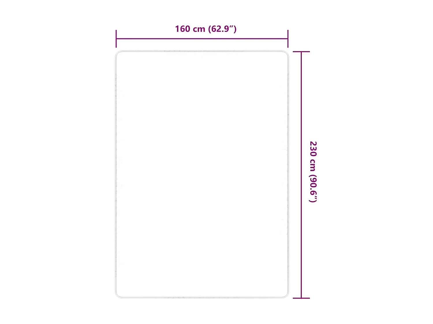 Tappeto in juta con retro in lattice 160x230 cm Naturale