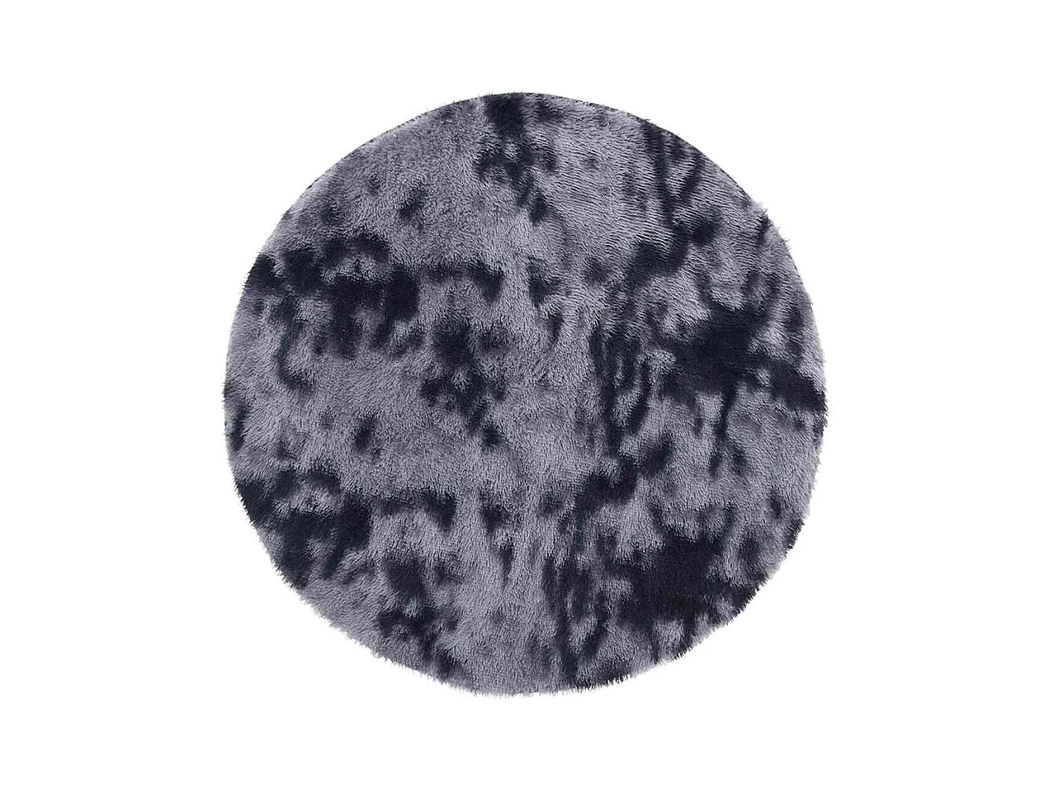 NAVARRA Shaggy Vloerkleed Donkergrijs 100x100 cm