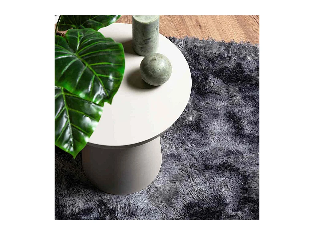 Alfombra NAVARRA Shaggy Gris Oscuro 100x100 cm