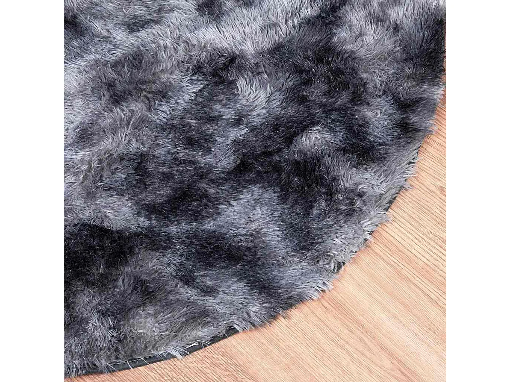 Alfombra NAVARRA Shaggy Gris Oscuro 100x100 cm