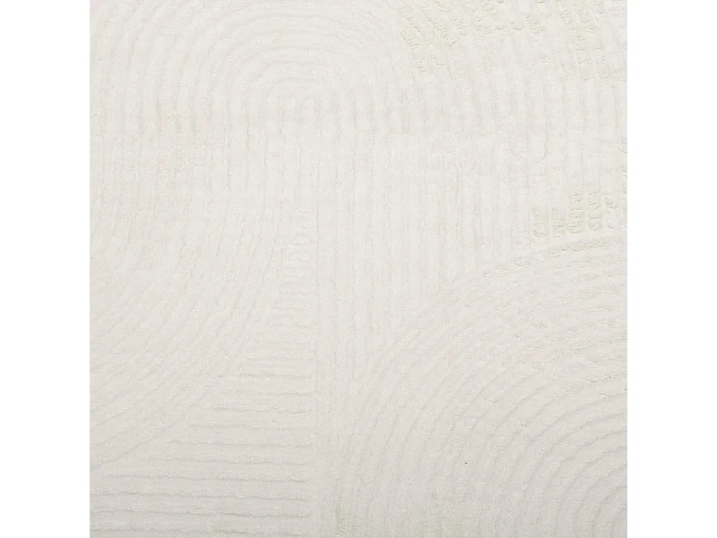 Tapis IZA poils courts style scandinave crème 80x150 cm