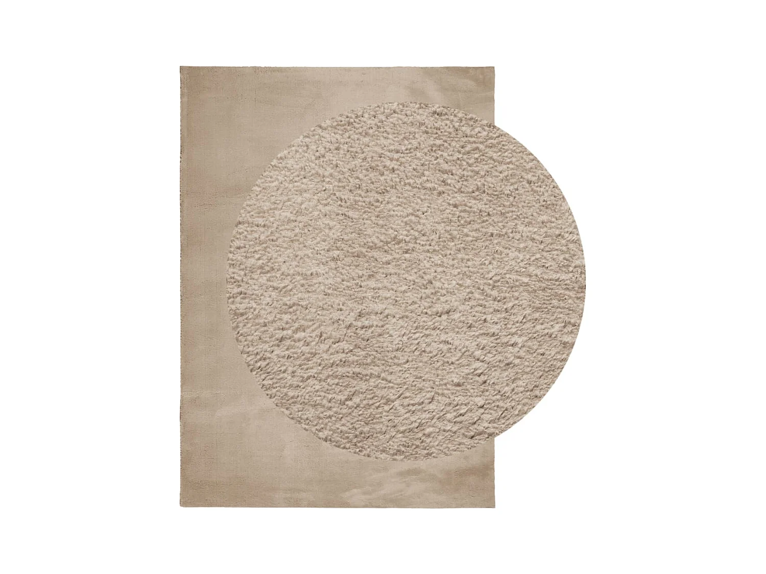 HUARTE weicher und waschbarer Kurzflorteppich Sand 240x340 cm