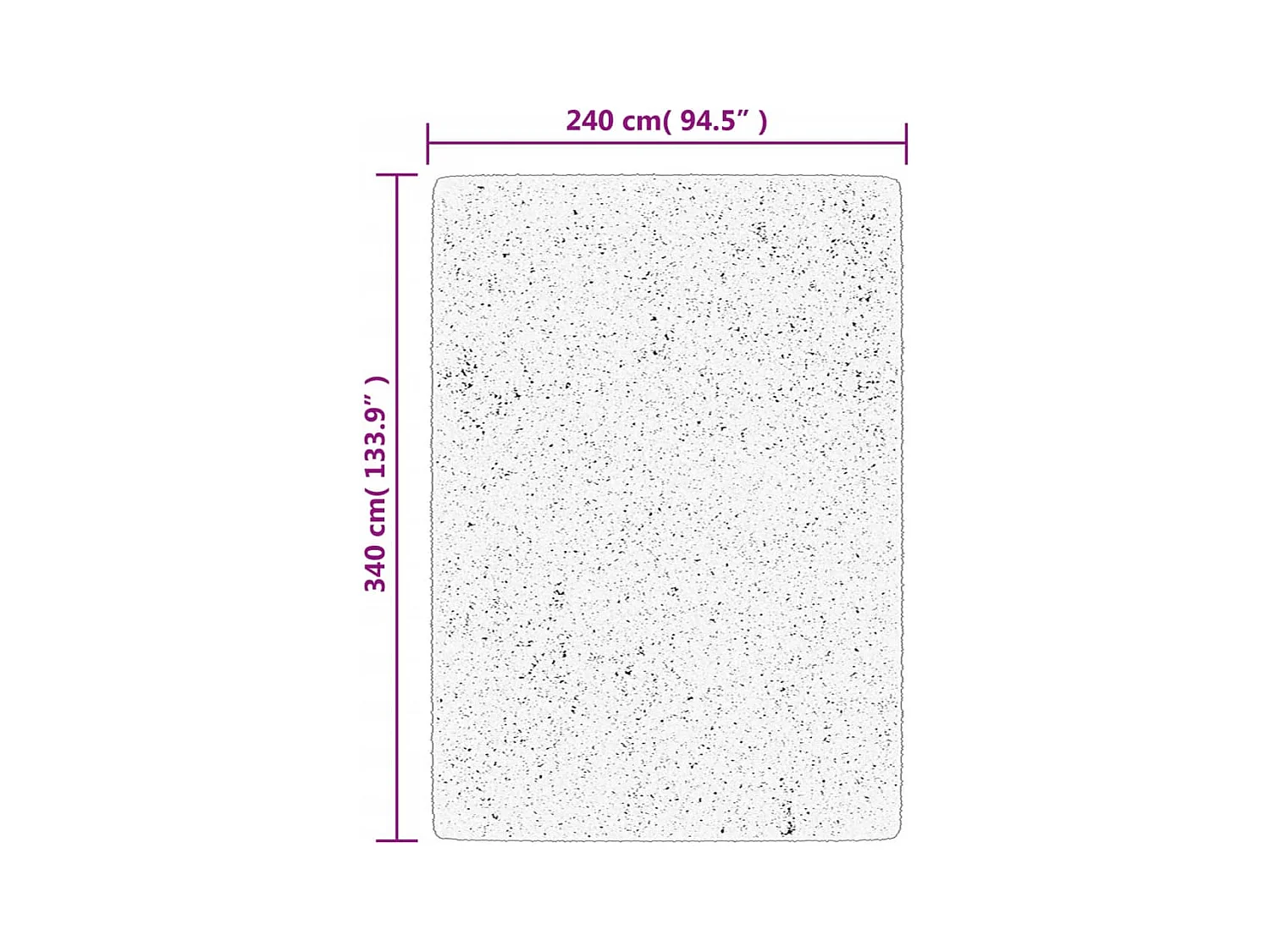 HUARTE weicher und waschbarer Kurzflorteppich Sand 240x340 cm