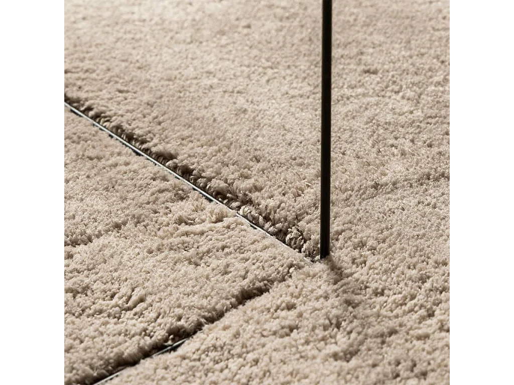 Tapis HUARTE à poils courts doux et lavable sable 240x340 cm