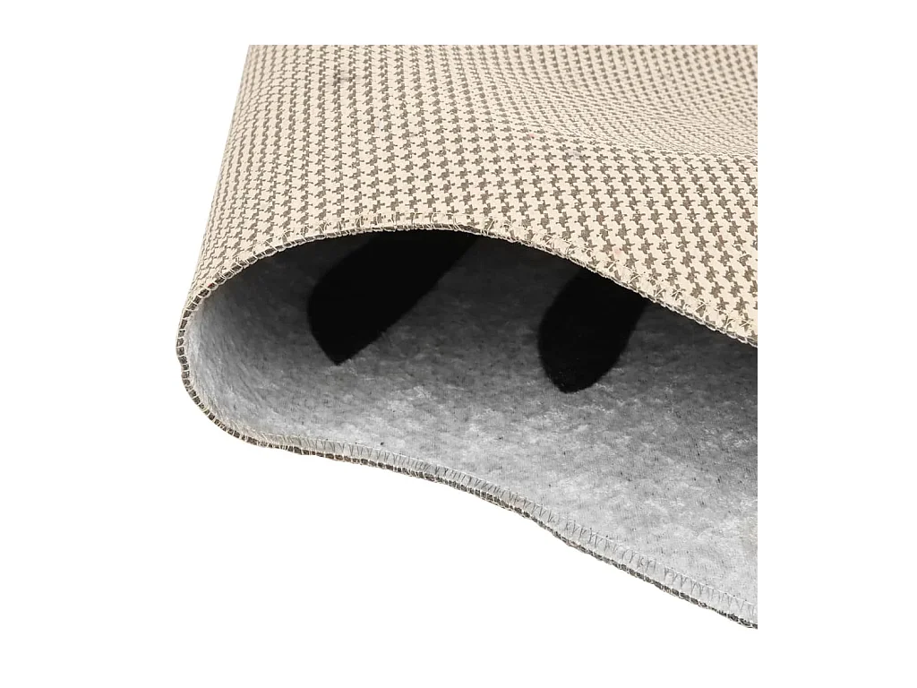 Tapis noir et blanc 120x170 cm motif zèbre lavable antidérapant