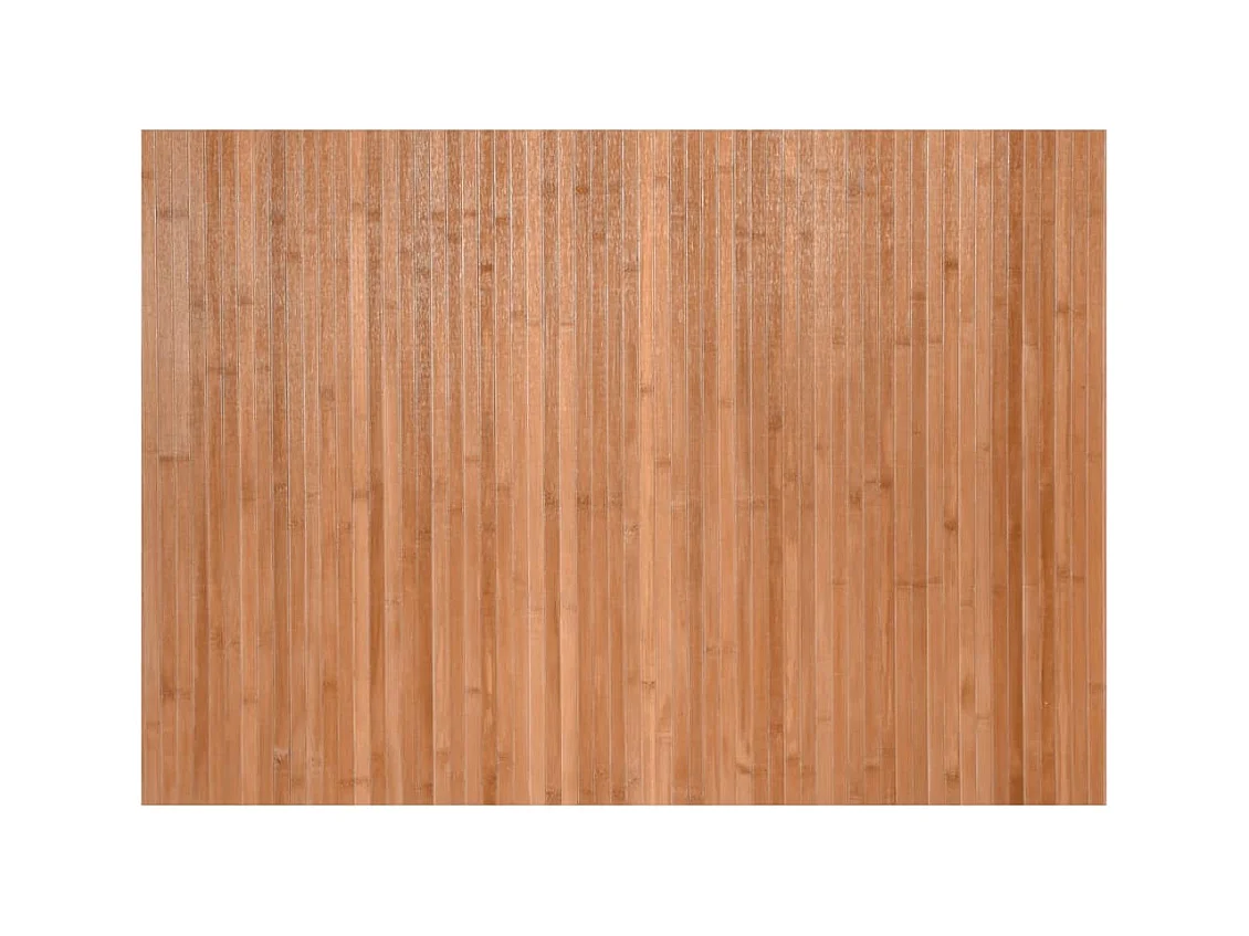 Alfombra rectangular natural de bambú 70x100 cm