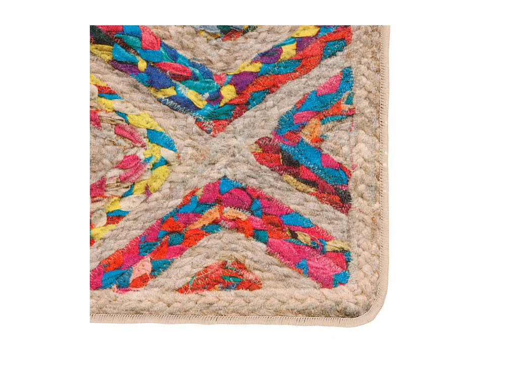 Tapis lavable multicolore 120x180 cm antidérapant