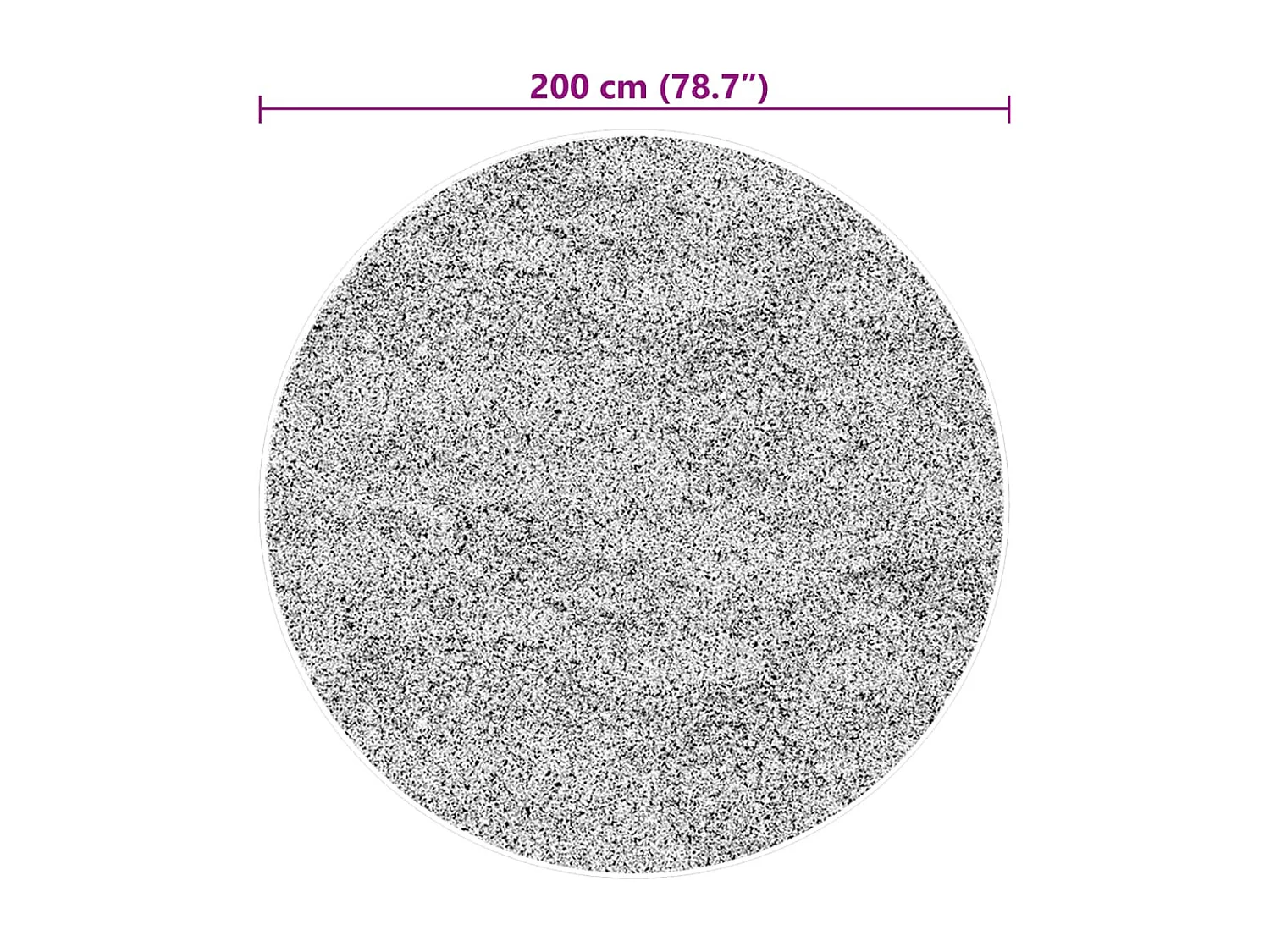 Tapis HUARTE à poils courts doux et lavable beige Ø 200 cm