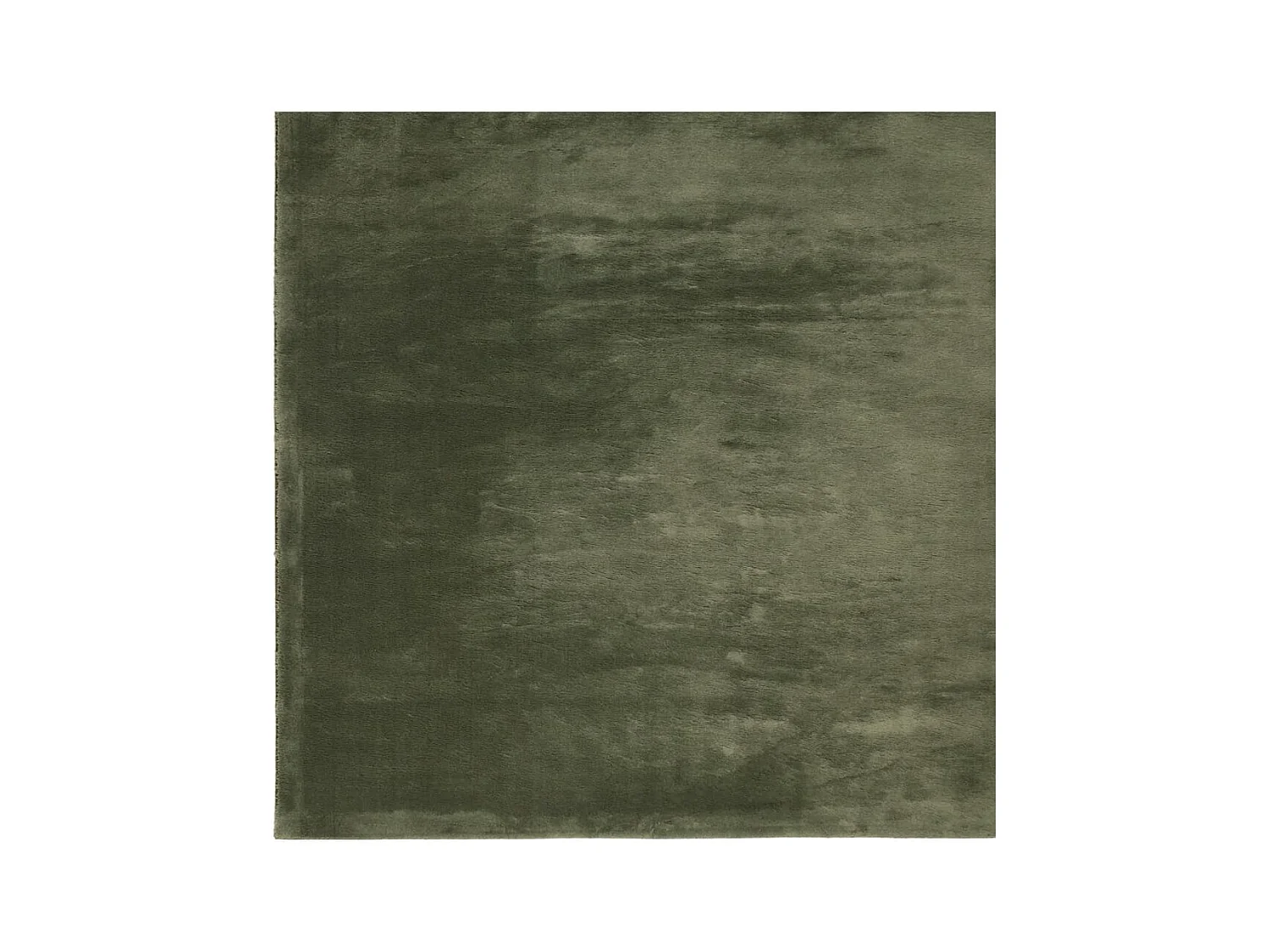 HUARTE zacht kortpolig vloerkleed wasbaar bosgroen 240x240 cm