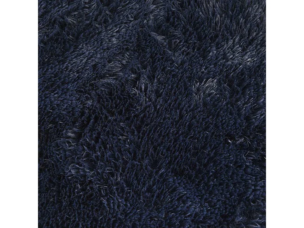 Tappeto shaggy a pelo lungo blu navy NAVARRA 160x160 cm