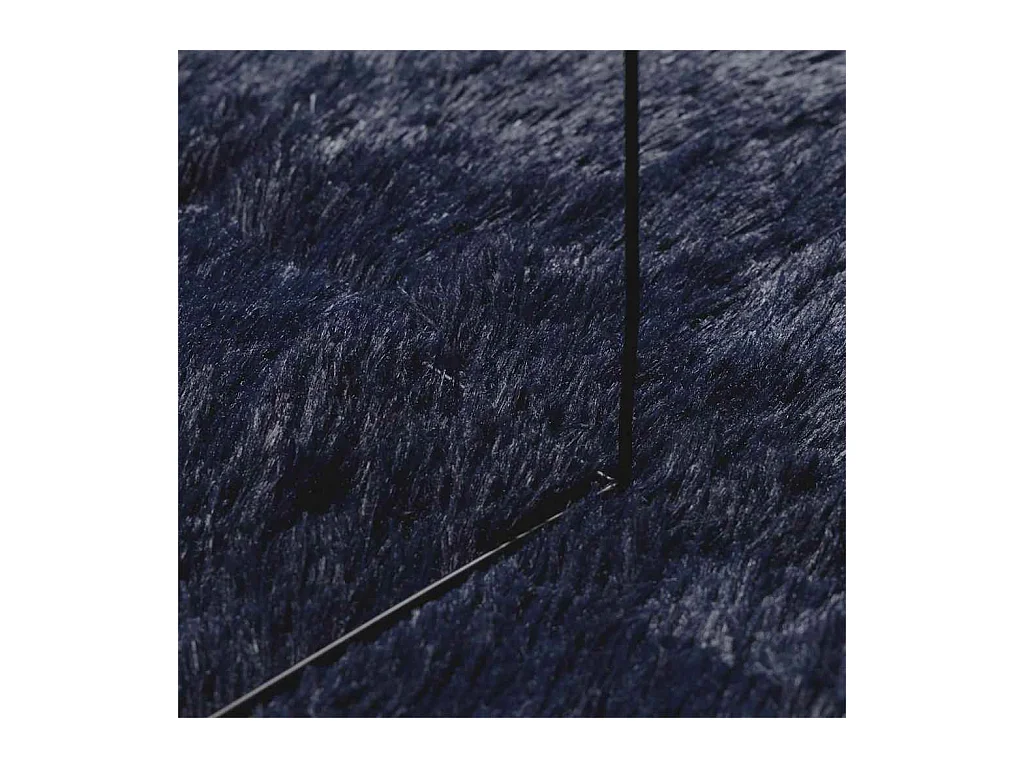 Alfombra de pelo largo NAVARRA azul marino 160x160 cm