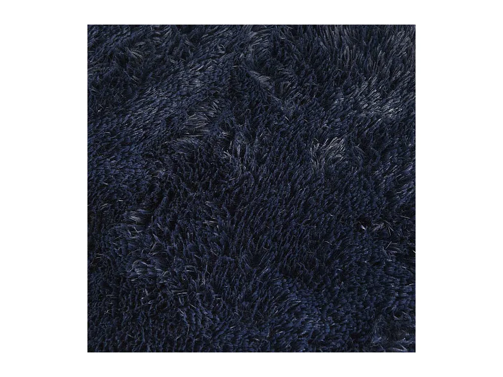 Alfombra de pelo largo NAVARRA azul marino 160x160 cm