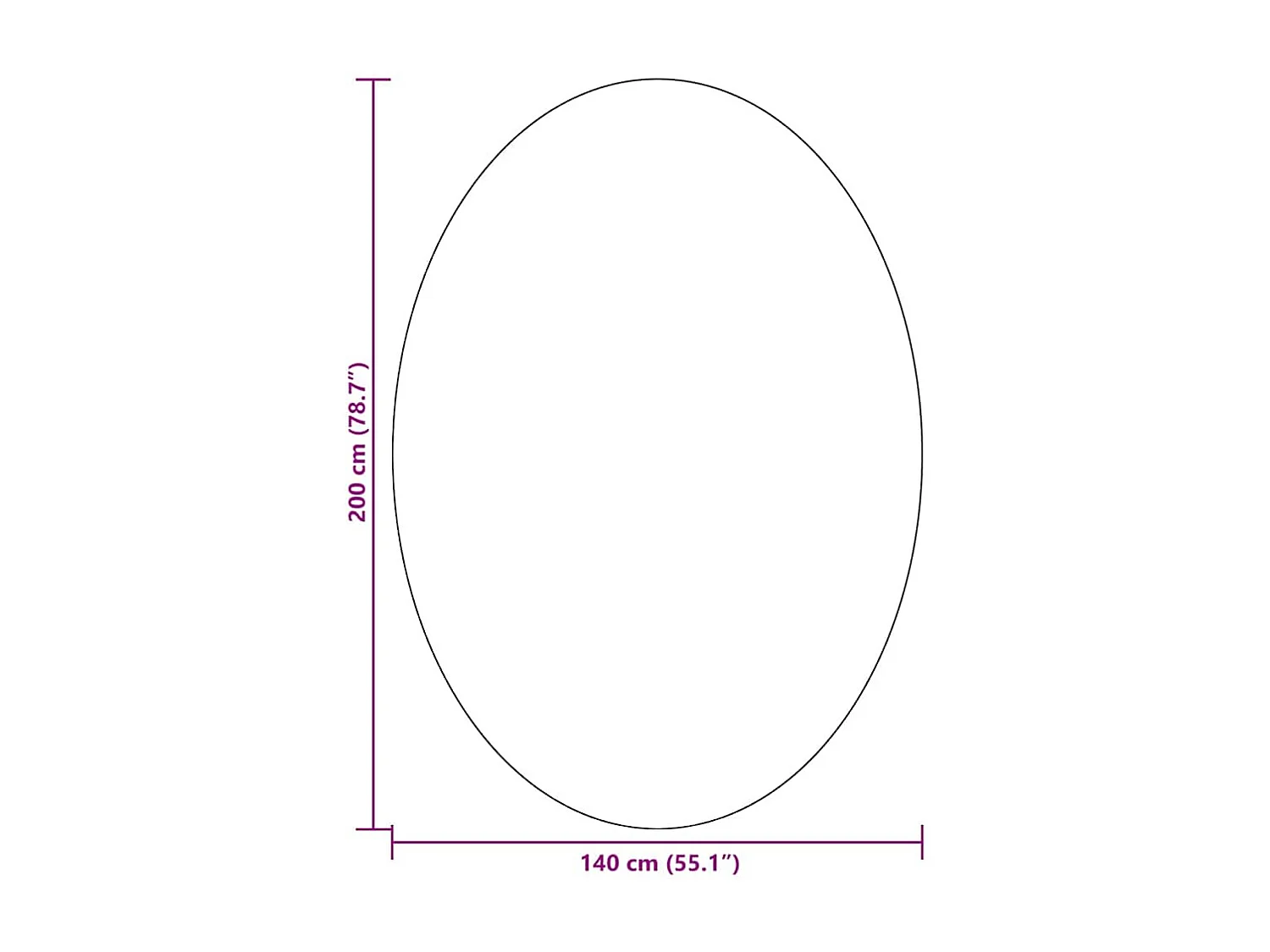 Tapis Vert forêt 140 x 200 cm Polyester