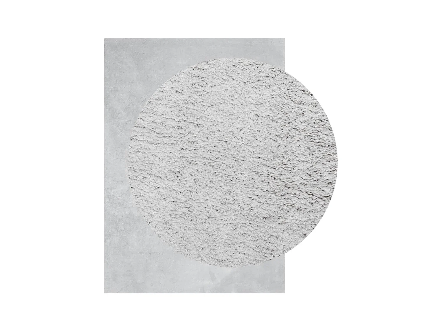 Tapis HUARTE à poils courts doux et lavable gris 240x340 cm