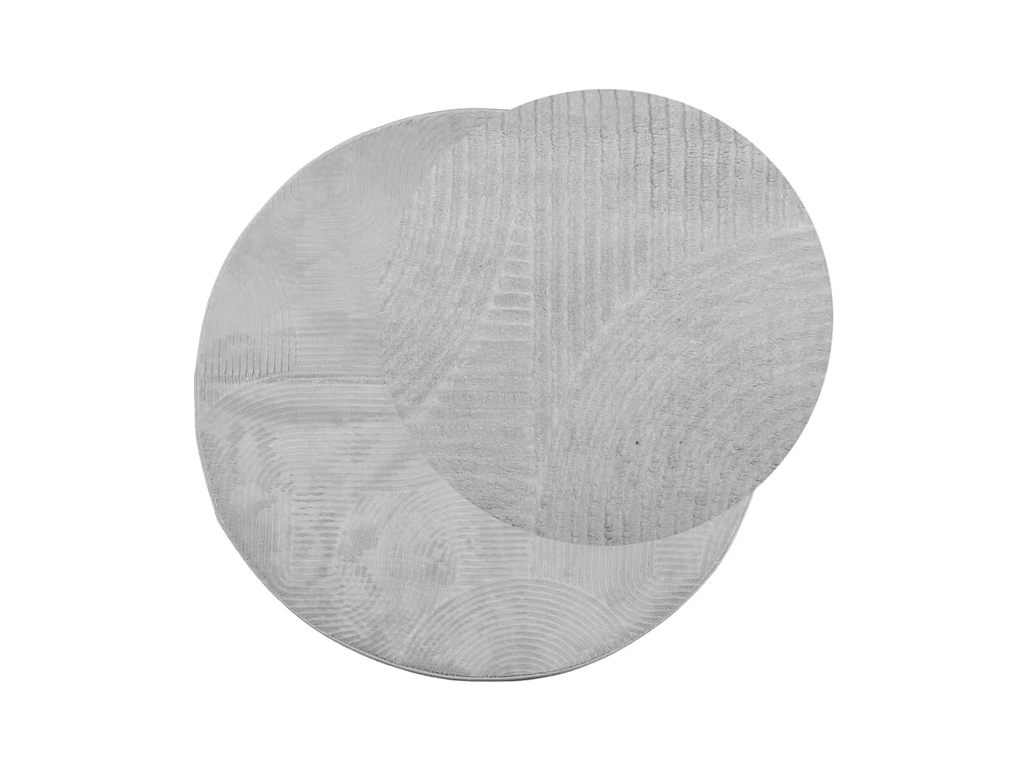 Tappeto a pelo corto IZA stile scandinavo grigio Ø 80 cm