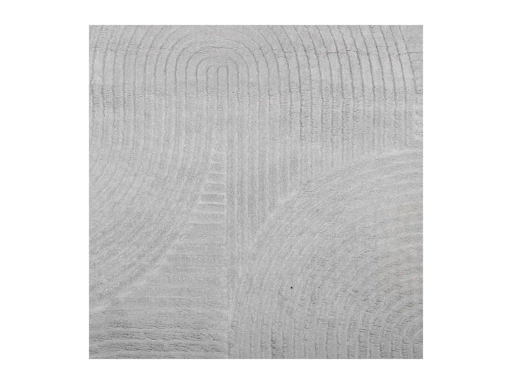 IZA kortpolig vloerkleed Scandinavische stijl grijs Ø 80 cm