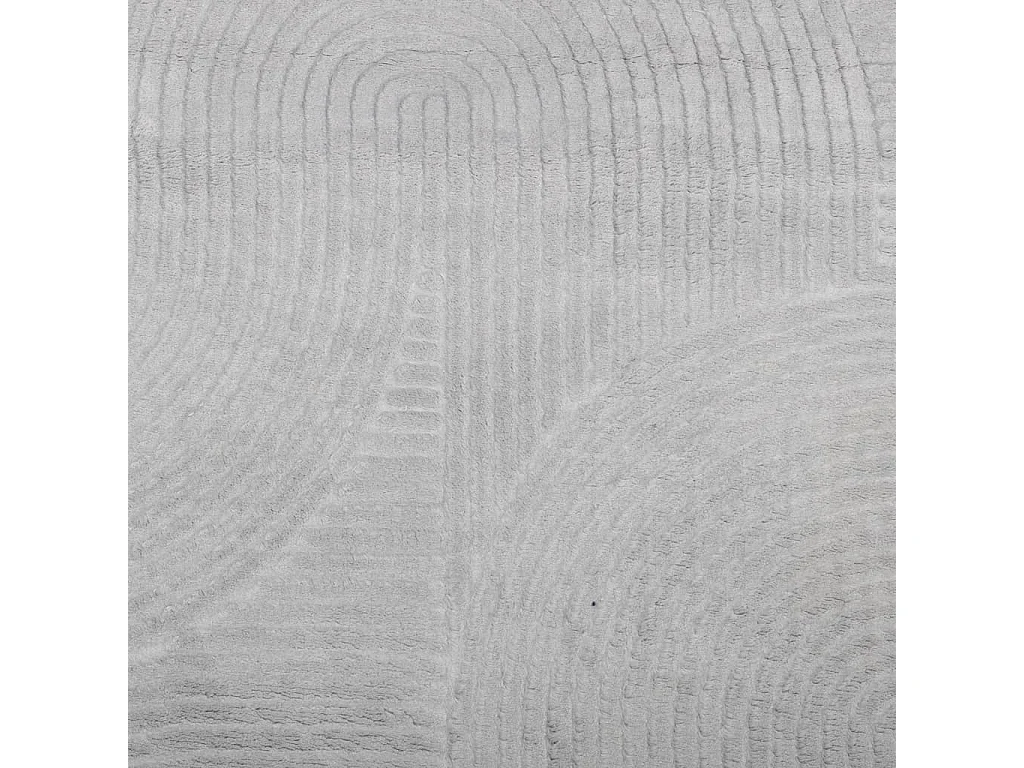 IZA Kurzflor Teppich skandinavischer Stil grau 140x200 cm