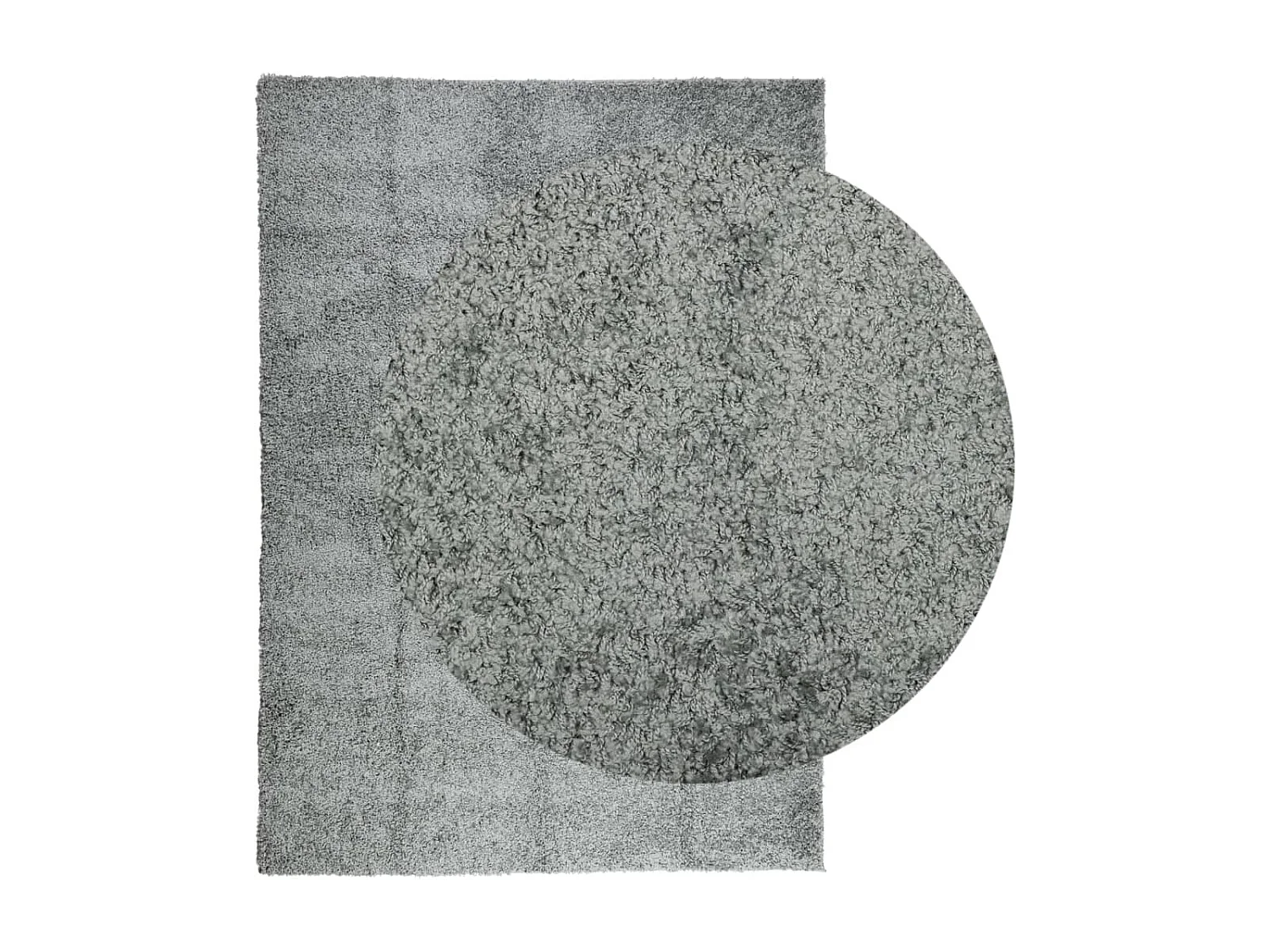 Tappeto shaggy PAMPLONA, pelo lungo, verde moderno, 200x280 cm