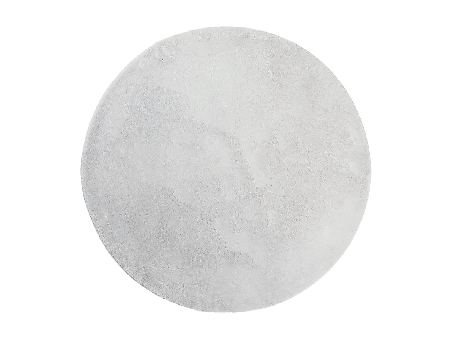 Tappeto HUARTE a pelo corto morbido e lavabile, grigio, Ø 100 cm