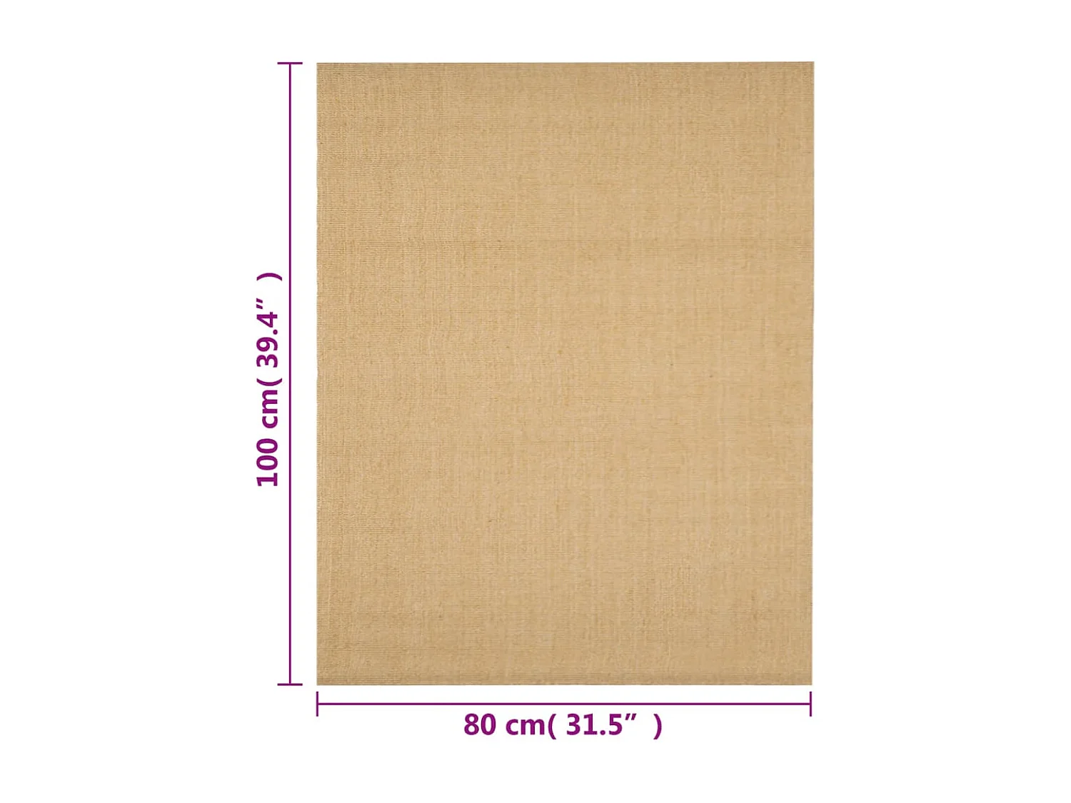 Tapis Sisal naturel 80x100 cm