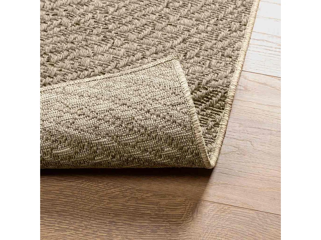 Tapis ZIZUR beige 120x170 cm aspect de jute intérieur extérieur
