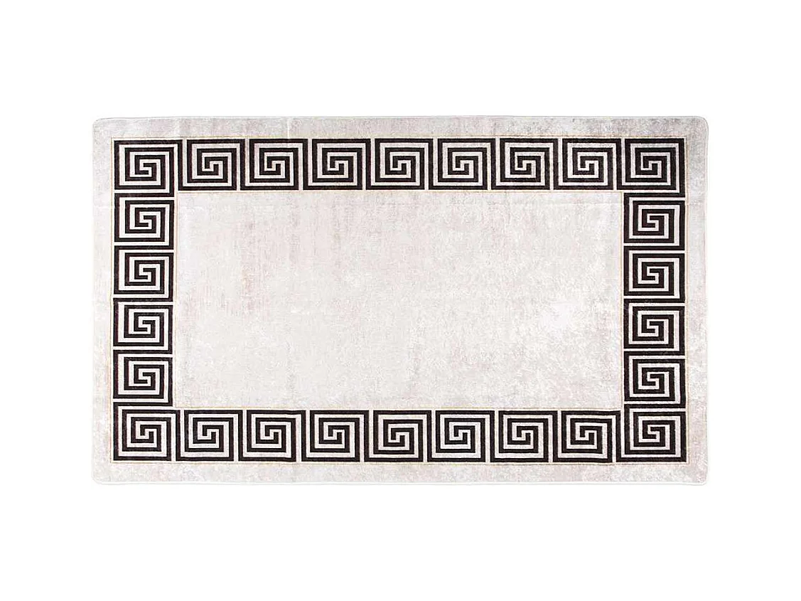 Tapis lavable antidérapant 120x180 cm beige clair